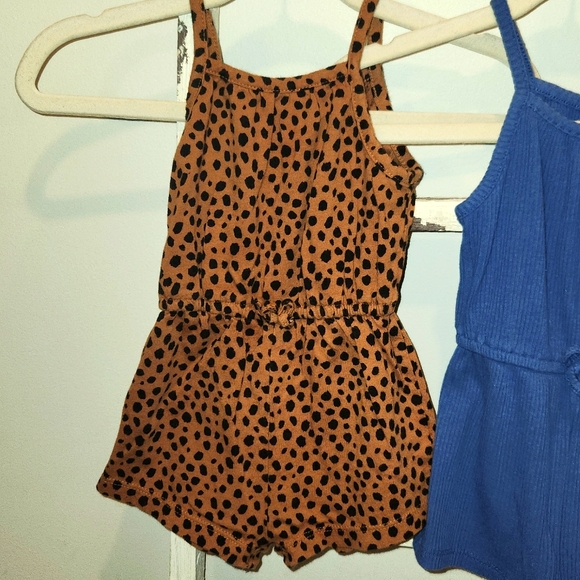 Old Navy 2pc Tank Top Romper Bundle 6-12 Months - Picture 3 of 8